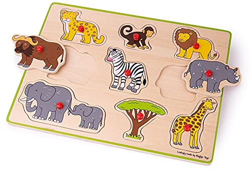 Bigjigs Toys Chunky Lift Out Puzzle - Safari