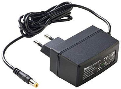 PremiumCord Alimentatore Universale 230V / 5V / 4A, Alimentatore AC/DC, Adattatore di Alimentazione per Router e Altri Dispositivi, Spina di Uscita da 5,5mm / 2,1mm, Nero, Lunghezza Cavo 1,8m