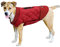 TFENG Reflective Hunde Dog Jacket Wendehundemantel Warm Gepolsterte Puffer Hundeweste Puppy Jacket (Rot, M)