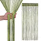 Trimming Shop Glitter String Curtains Fly Screen Room Divider Fringe Panel Spaghetti Tassel Curtain For Doorway, Windows, Doors, Home Décor, Event Decoration, 200cm x 90cm, Green