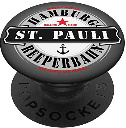 Hamburg St. Pauli Reeperbahn Red light Party Kiez Streetwear PopSockets mit austauschbarem PopGrip