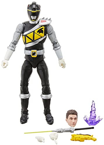 Hasbro Power Rangers Lightning Collection 15 cm große Dino Charge Schwarzer Ranger Premium Action-Figur zum Sammeln mit Accessoires