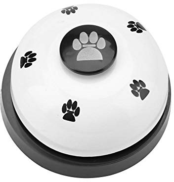 Campanello della porta del cane e campanello della pressa Campanello per addestramento degli animali domestici Campanello della pressa in ferro Robusto e durevole Campanello per animali(white)