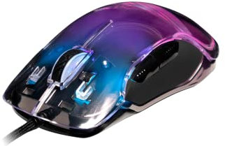 NEWSKILL Lycan Ratón Gaming Transparente RGB 16000DPI