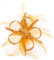 McBURN Clip Fascinator Haarschmuck Kopfschmuck Anlasshut Damen - Made in Italy Sommer Frühling-Sommer - One Size senf