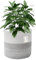NATTHSWE Pot de Fleurs de avec Doublure, Panier à Plantes d'intérieur en Tissu pour Pots à Fleurs de 28cm Corde de Coton Jute Pot à Plantes Décoration de la Maison