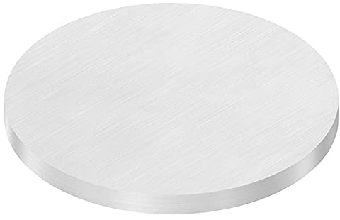 Ronde | Maße: Ø 140x10 mm | mit Längsschliff | V2A
