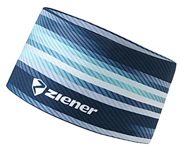Ziener Herren IMMRE Stirnband/Powerstretch, atmungsaktiv, arcadian Green Stripe, Einheitsgröße
