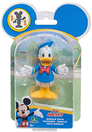 Just Play Disney Junior Mickey Mouse bewegliche Sammelfigur 1-Pack Classic Donald 5cm, ab 3 Jahren