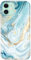 luolnh Compatible with iPhone 11 Case,iPhone 11 Cover,Gold Glitter Sparkle Marble Design Shockproof Soft Bumper Cover Skin Phone Case for iPhone 11 6.1 inch(Aqua&Gold)