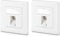 deleyCON 2x CAT8 Keystone Netzwerkdosen Set 2000 MHz 40 GBit/s Unterputz 2x Netzwerkdose & 2x Keystone Modul mit RJ45 Buchse STP Geschirmt Metall Gehäuse Datendose Netzwerkkabel Verlegekabel