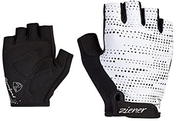 Ziener Damen CIMEA Fahrrad/Mountainbike/Radsport-Handschuhe | Kurzfinger - atmungsaktiv,dämpfend, White, 8,5