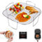 Griglia per Friggitrice ad Aria, Multistrato Accessori per Friggitrice ad aria in Acciaio Inox Cestello Griglia per Disidratatore Cestello da Forno Strumenti da per cucina Compatibile microonde