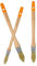 ROLLINGDOG Pinceaux Rond- brosses pour Bois Rond, pinceaux Peinture Set de 3PC pour Une Peinture précise (15mm, 18mm, 21mm) de voiles, d'arcades, de Surfaces profilées