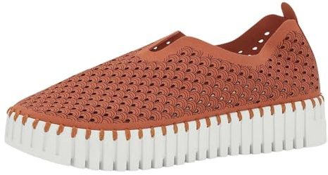 ILSE JACOBSEN HORNBAEK Damen Tulip 3373 Plateau | Slip-On | Low-Top, Light Brick, 39 EU