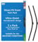 Quinton Hazell Front Window Wiper Blade Set | 26 inch & 16 Inches / 660 & 406 mm | U-Hook | Driver and Passenger Side Car Fits Nissan Qashqai J11 08/15, Fits Toyota Rav 4 12/12.