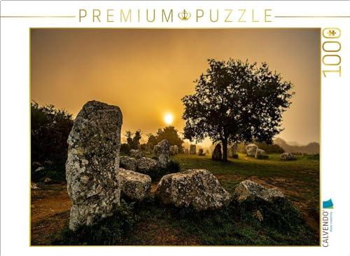 Puzzle · Erleben Sie die mystische Pracht der Menhire bei den Alignements | de Kerzerho in Erdeven · Unsere Aufnahme fängt die geheimnisvolle… · 1000 Teile · Lege-Größe 64 × 48 cm · CALVENDO Puzzle