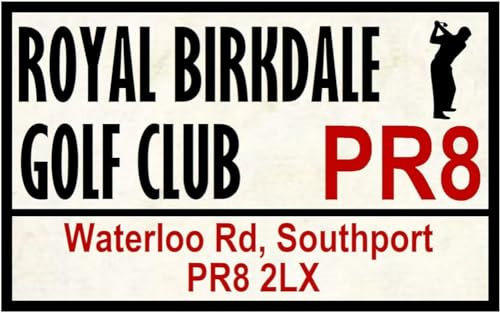 Bioprocess Golf Course/Road Signs (R/Birkdale) - Souvenir Novelty/Gifts 8X12 Inches