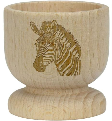 'Zebra' Wooden Egg Cup (EC00024899)