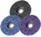 125mm CSD Scheibe Schleifscheibe, 3 Stücke Grobreinigungsscheibe Reinigungsscheibe Set Nylongewebescheibe Lackentfernung Rost Polieren für Winkelschleifer Lila Schwarz