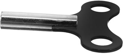 ULTECHNOVO Mechanischer Uhrenaufziehschlüssel Stahl Schwarz Reparaturschlüssel Retro Uhren Wanduhren Werkzeug Für Mechanische Standuhren