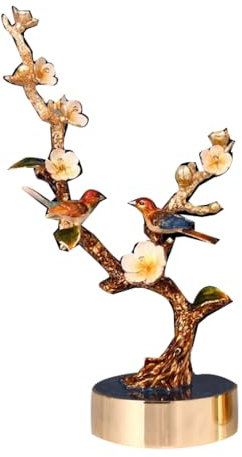 LONDAEE Décoration de salon en alliage émaillé coloré en forme de fleur de prunier