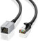 Dutevolns Câble d'extension Ethernet Cat 6 5m, Connecteur réseau mâle à femelle, Câble prolongateur RJ45 Gigabit pour Mac, PC, Routeurs et Modems