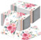 Papierservietten mit rosa Rosen, Cocktail-Servietten, Dinner-Servietten, weiche Rosen-Papierservietten für Valentinstag, Hochzeit, Babyparty, Geburtstagsparty-Dekoration, 20 Stück