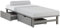 Homestyle4u Massivholzbett mit Stauraum 90x200 Palettenbett mit Matratze Bett Kiefer Grau Holzbett mit Schubladen
