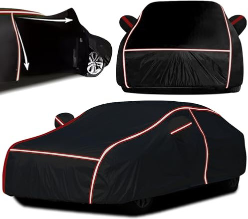 Outdoor Vollgarage Autoplane für Audi A3(1996-2022), Allwetter Staubdicht Atmungsaktiv UV-Beständig Autoabdeckung Con Seitlicher Reißverschluss