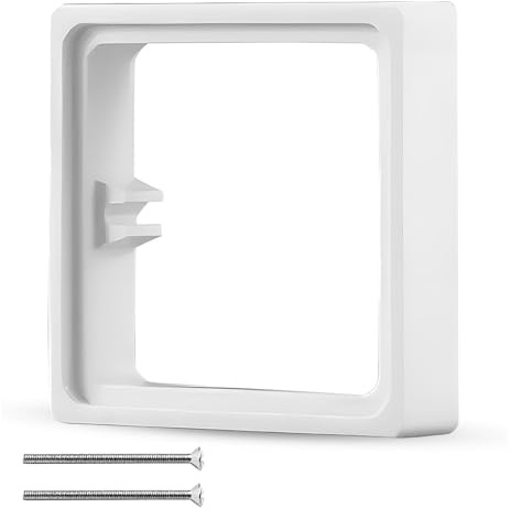 20mm White Single Socket Spacer,Light Switch Spacer Plate for Living Room School Office Socket
