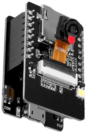 Ulegqin ESP32-CAM Module ESP32 CAM-MB WiFi Bluetooth Modules Double cœur pour Carte TF avec Caméra OV3660 et Micro USB avec Fente Compatible avec Arduino