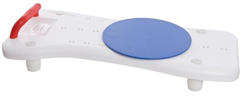 Bath Board with 360 Swivel Seat for Elderly, Heavy Duty Adjustable Bath Bench, Transfer Board with Grip Handle, High Weight Capacity, Bath Seat for Disabled Adults