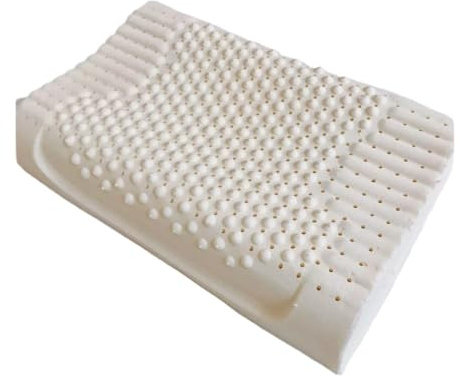 YANSHUYU Latex Kissen Latex-Nackenkissen for Schutz der Halswirbelsäule for Seitenschläfer Latex Pillow(1,60X40X10CM)