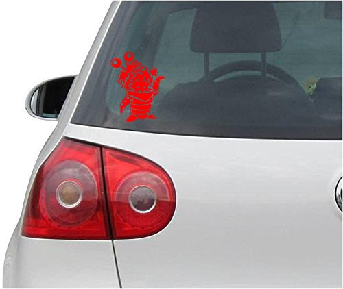 Aufkleber - Autoaufkleber - JDM - Die Cut - Monsters INC Boo Decal Auto Window Laptop Sticker - rot - 88mmx116mm