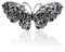 ROSENICE Strass Schmetterling Haarspange Haarklammer Haarschmuck Haarclip Haar-Accessoires