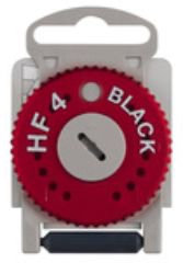 Audio Service HF-4 Cerumenfilter für Hörgeräte, Schwarz, Rechte Seite