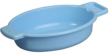 1x Behrend Waschschale, Waschschüssel, Waschwanne, Seifenablage, oval, 5 Liter, 45x30x10cm, blau