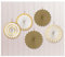 Amscan 29055-19-55 Dec Mini Fan Gold- 5 Pack