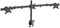 HFTEK Triple 3 Monitor desk mount stand holder bracket control center swivel tilt for screen monitor 15 to 27 inches with VESA 75/100-HF330C