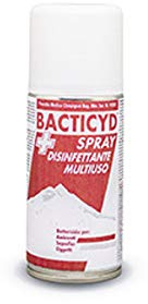 BACTICYD IGIENIZZANTE CLIMATIZZATORI BATTERICIDA Spray, DISINFETTANTE Auto, Camper, Locali Presidio Medico Chirurgico