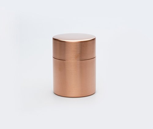 Azmaya Copper Caddy for Loose-Leaf Tea & Coffee Beans - Large