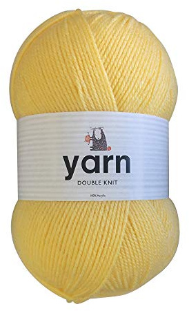Korbond DK Buttercup Yarn - 100g Acrylic Wool - Lightweight, Hypoallergenic & Durable Double Knit Crochet Yarn Knitting Wool (290m Total)