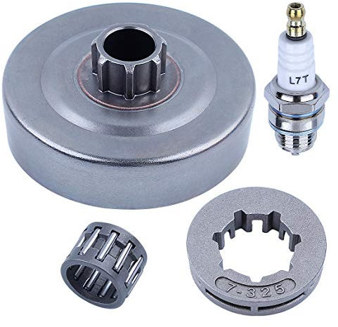 .325 7 Dientes Cadena Manejar Tambor de Embrague Rueda de espigas Cojinete de Agujas Kit para Stihl MS170 MS180 MS210 MS230 MS250 023 025 018 Motosierra