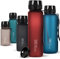720°DGREE Gourde 1l “uberBottle“ +Tamis à Fruit, softTouch - Sans BPA, Anti-fuite - Bouteille d'Eau, Water Bottle idéale pour Sport, Randonnée, Gym, Camping, Université, Voyage, Travail, Yoga, Enfant