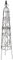 RUDDINGS WOOD Metal Garden Obelisk Climbing Plant Support Pyramid Frame Vintage Style Fleur De Lys