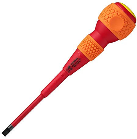 VESSEL Ball Grip Insulated Screwdriver -6x100 (1/4x4) No.200 200S6100