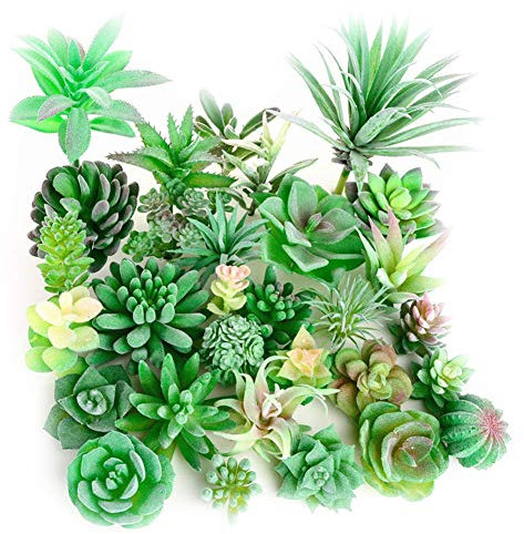 Fleur artificielle, Mini de Fake Plantes artificielles en plastique Décoration Faux réalistes Flocage unpotted 12pcs
