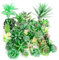 Fleur artificielle, Mini de Fake Plantes artificielles en plastique Décoration Faux réalistes Flocage unpotted 12pcs