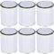 UltraBODY 6pcs Empty Paint Can with Lid Mixing Metal Tin Cans with Metal Lever Lids Multipurpose Paint Storage Container for DIY Projects Arts and Crafts Paint Cans 1L